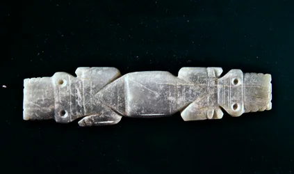 Two-Headed Crocodile Bar Pendant from Guacimo, Linea Vieja Area